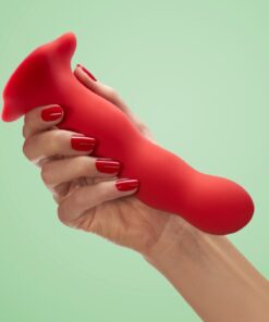 bouncer red Dildo com esferas Bouncer Fun Factory