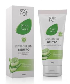 lubrificante aloe vera neutro Lubrificante Anal IntenseLub Aloe Vera - 60g