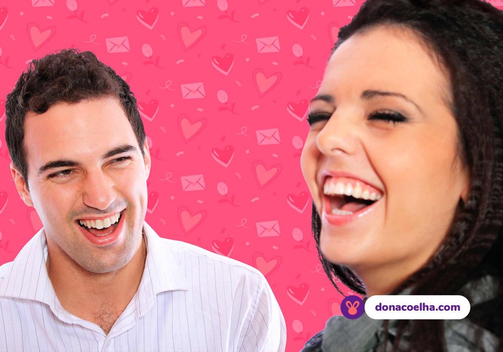 Casal rindo